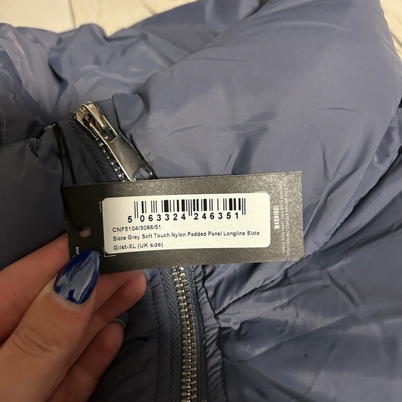 Women's Blue Puffer Jacket - Picture 4 of 4